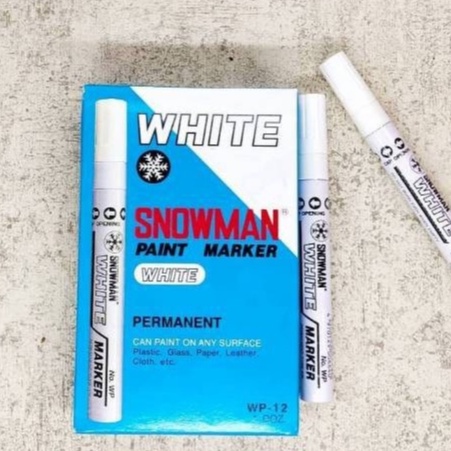 

Spidol Snowman Paint Marker White Permanent FWP-12