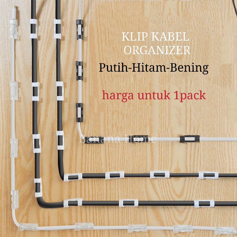 [1PACK=20Pcs] KLIP KABEL ORGANIZER CABLE CLIP