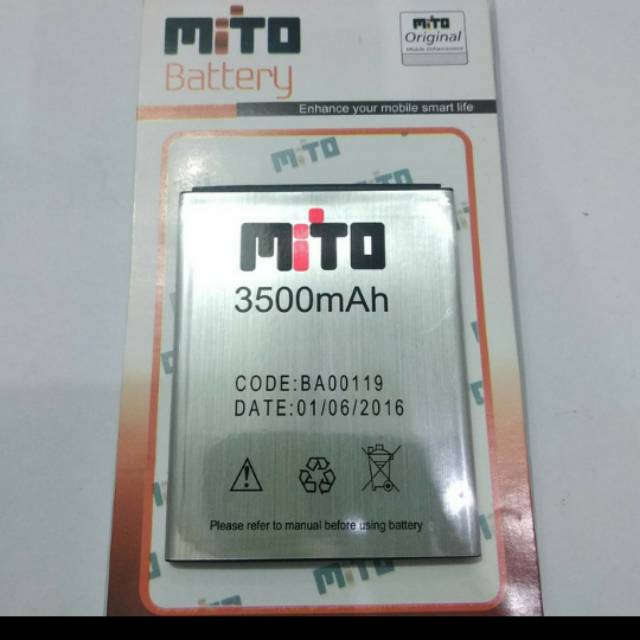 Baterai Batre Mito A550 ( BA00119 ) Original Battery hp