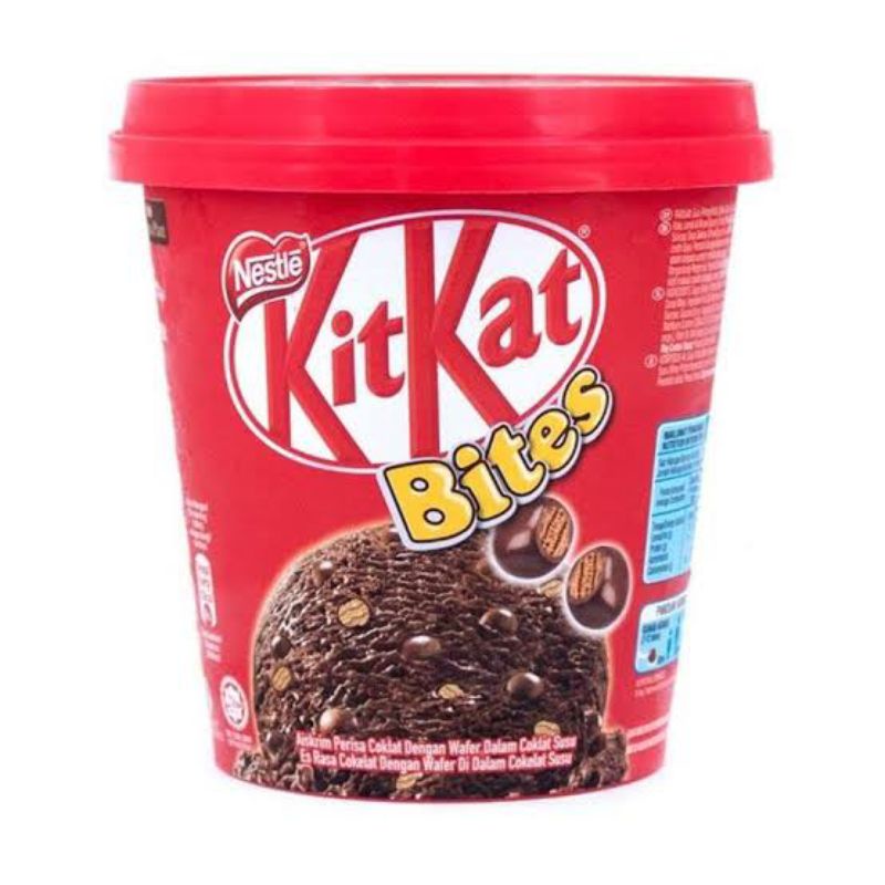 

NESTLE KIT KAT ICE CREAM BITES 750ML ES KRIM KIT KAT IMPORT TUBE ES KRIM FROZEN DESSERT