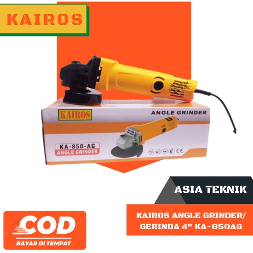 MESIN GERINDA GRINDA GERENDA TANGAN 4&quot; KAIROS ANGLE GRINDER/ GERINDA 4&quot; KA-850AG