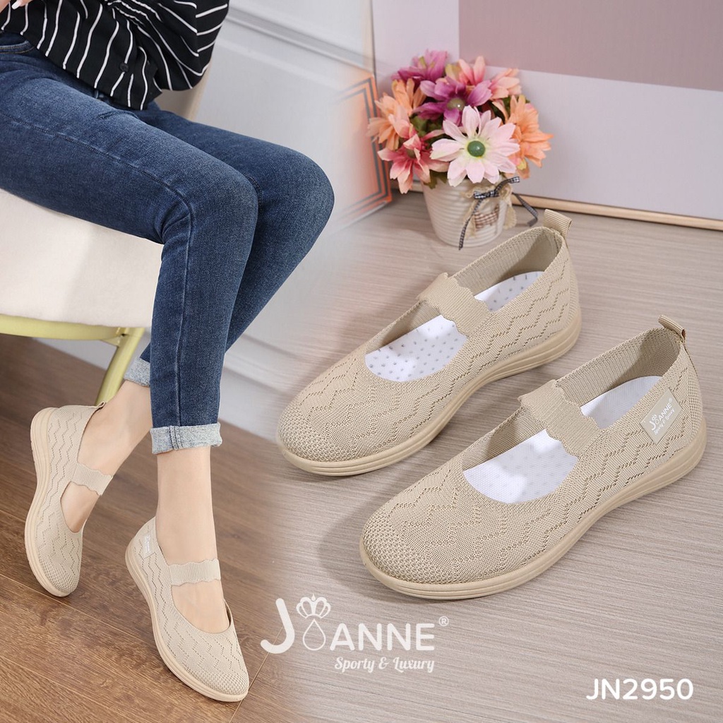 JOANNE FlyKnit Flat Shoes #JN2950 ORIGINAL