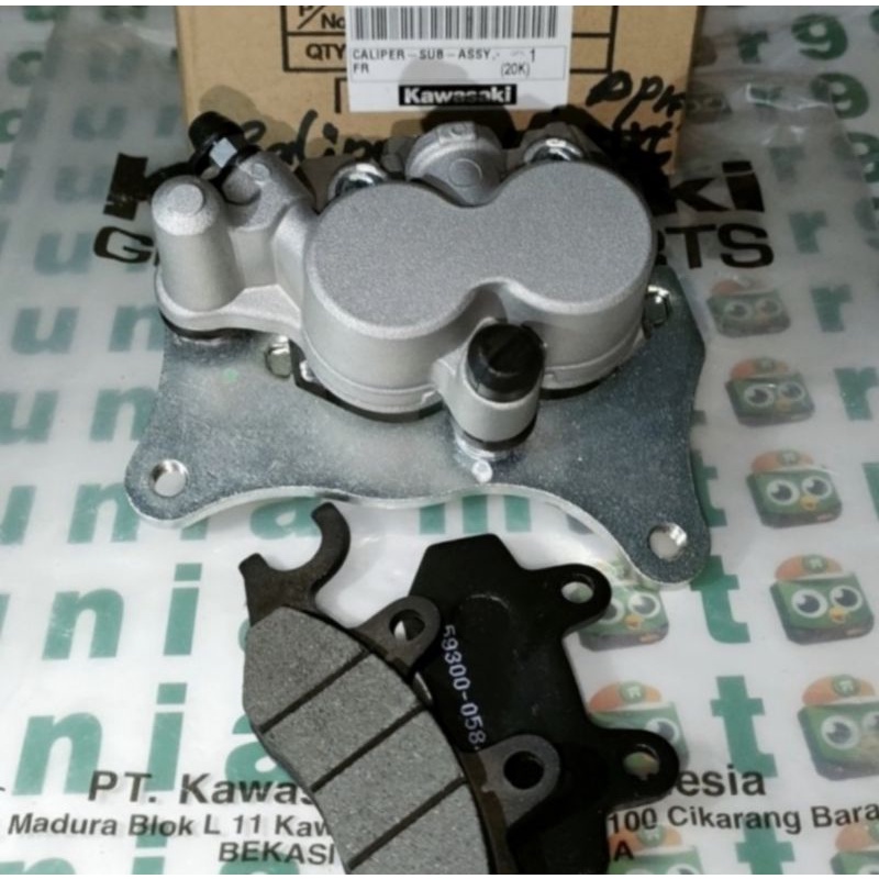 KALIPER DEPAN KEPALA BABI DEPAN KLX150 KLX 150 DTRACKER KAWASAKI ORI