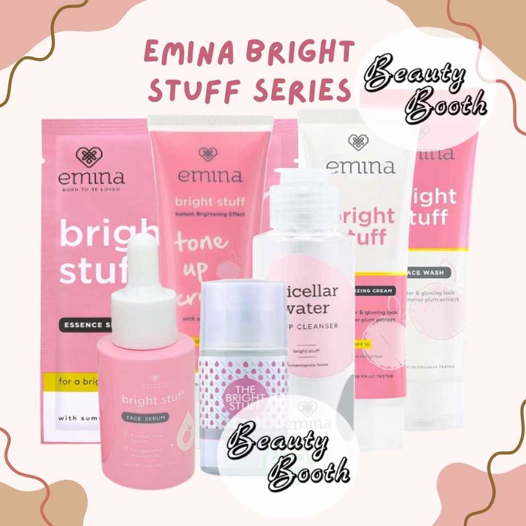 EMINA Bright Stuff Series Face Toner | Moisturizing | Serum | Loose Powder | Face Wash | Tone Up