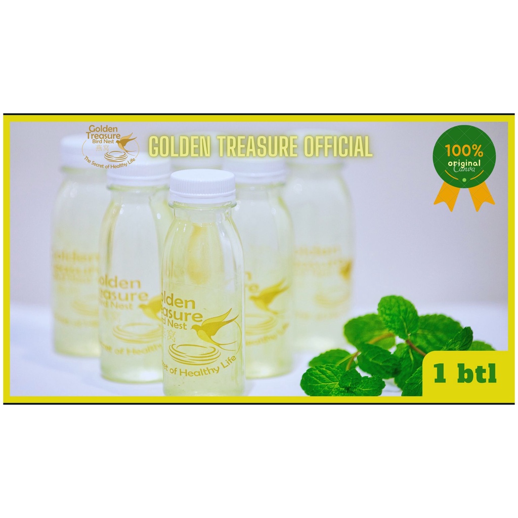 

Minuman Sarang Burung Walet 100ml| Asli Termurah by Golden Treasure | 1 botol