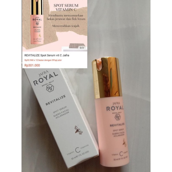 Jafra Revitalize Spot Serum Vit C
