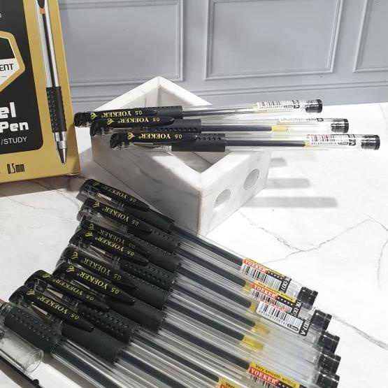 

❆ Pen Gel tinta hitam murah mirip Joyco/Gel Pen/Pulpen Gel/Pena Gel - Hitam ✧