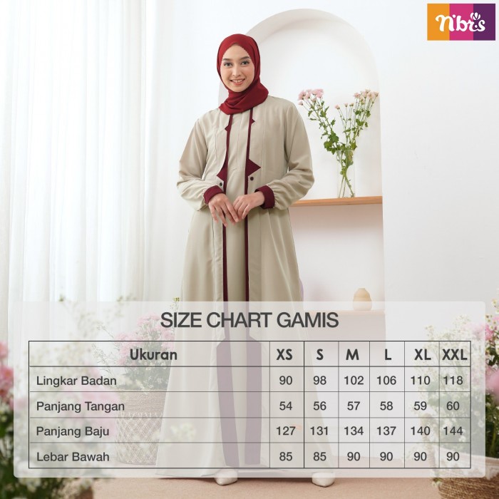 Gamis Nibras NB B89 / Fashion Muslim Terbaru 2022