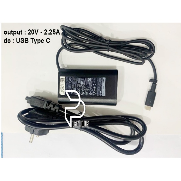 Adaptor Charger Laptop Dell Latitude 5290 5490 5590 USB TYPE-C