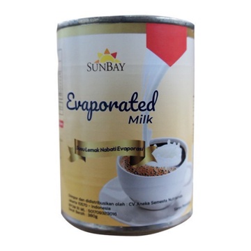 

SUNBAY EVAPORATED MILK 380gr/ Susu Kaleng/ Susu Lemak Nabati Evaporated