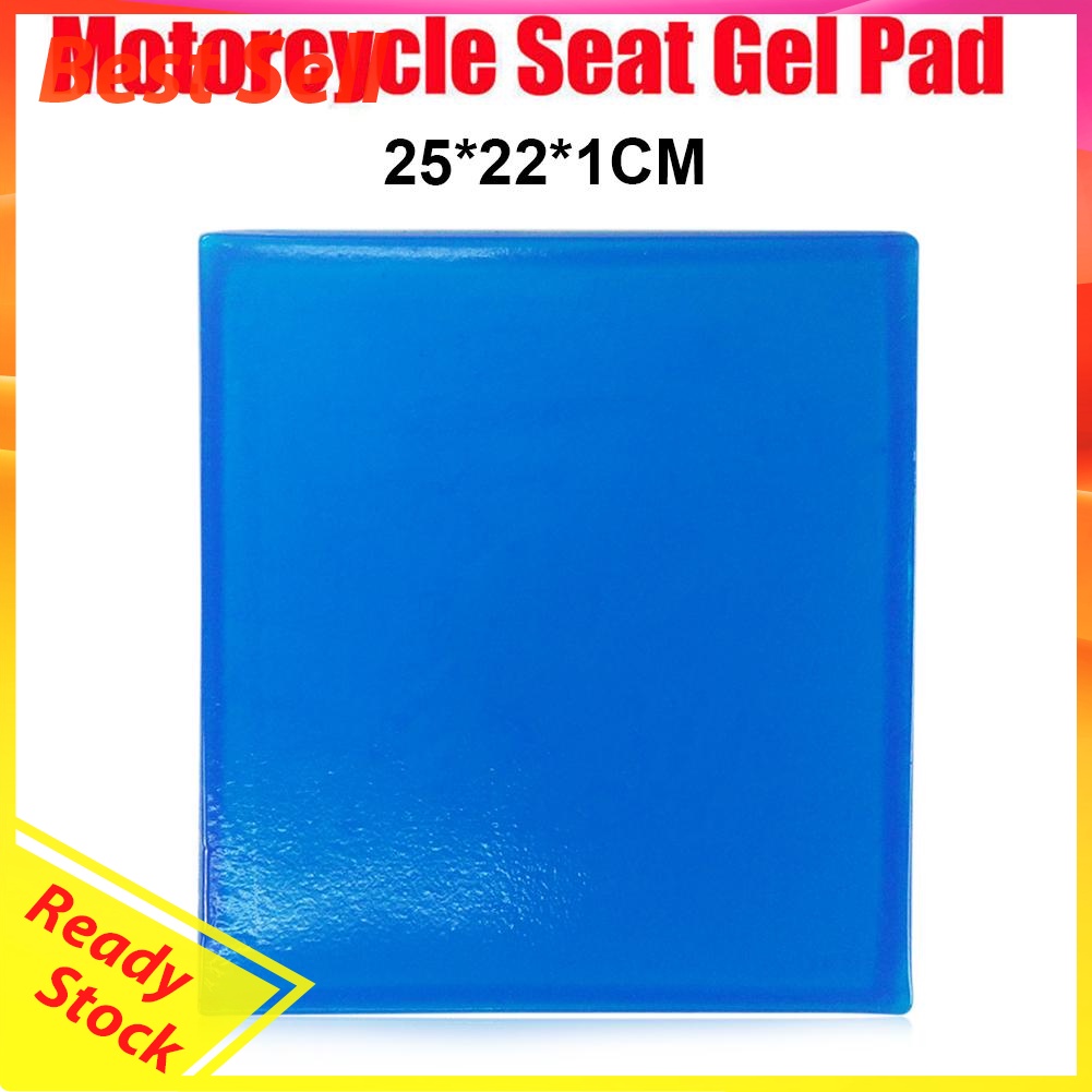 Motorcycle Seat Gel Pad Shock Absorption Mat Comfortable Soft Cushion Blue