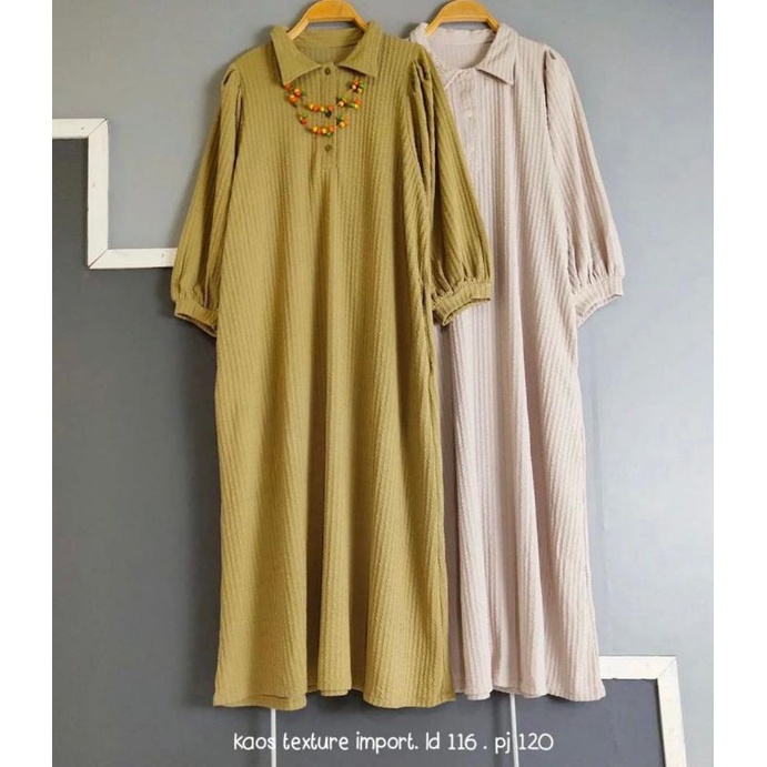 Midi Tunik Matt Kaos textur import