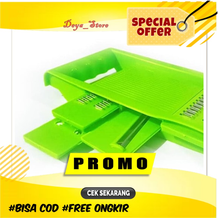 Parutan Wortel Serbaguna Murah Alat Parutan Sayur Buah 5 in 1 Multifungsi Alat Parut Kentang Mustofa