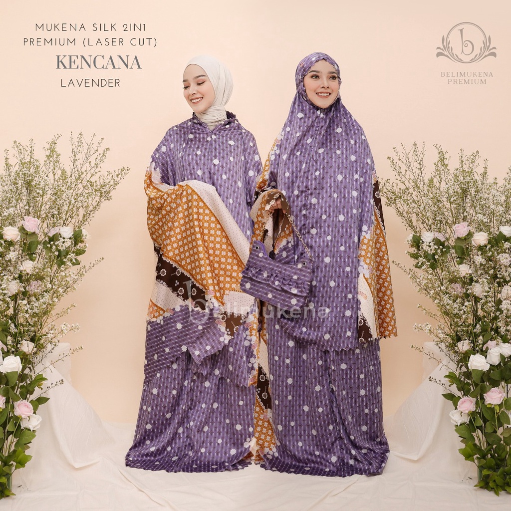 Mukena Dewasa Silk 2in1 Premium Laser Cut Kencana