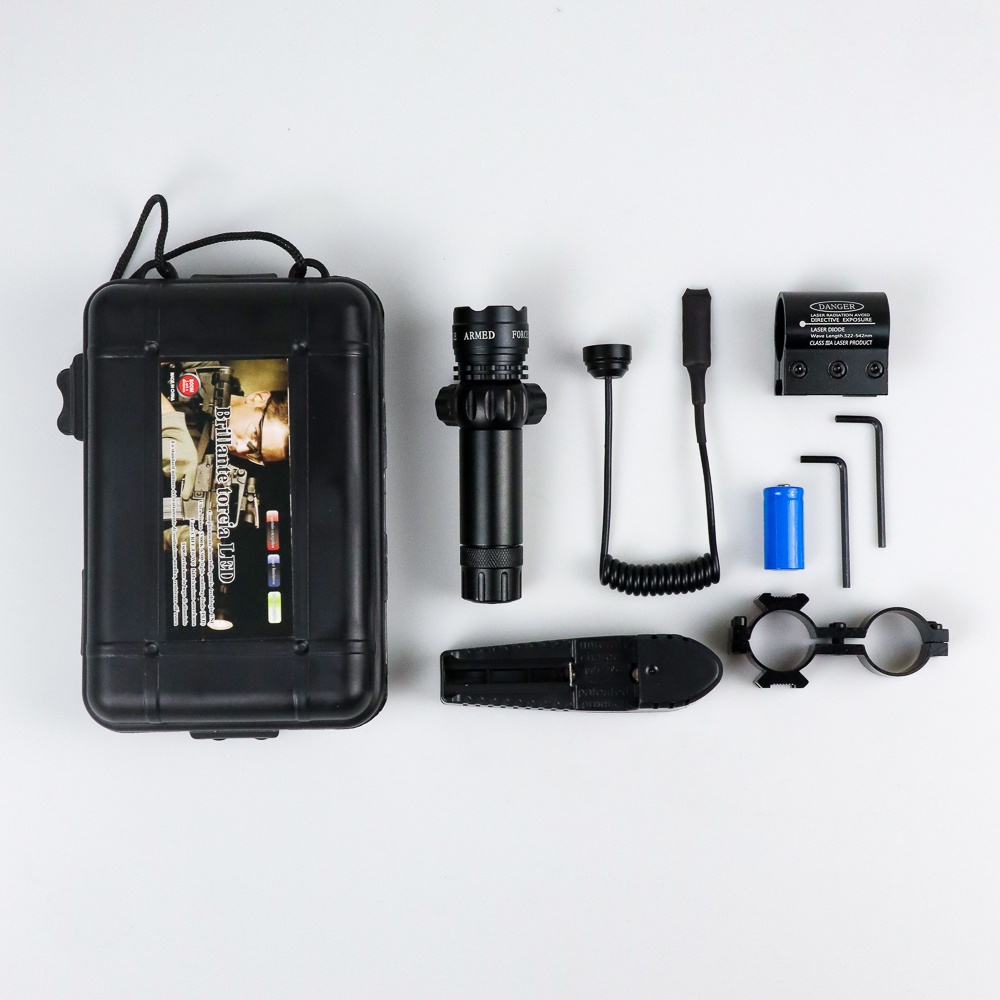 Laser Dot Hijau Scope Mount Airsoft Gun Rifle + Baterai + Charger Set