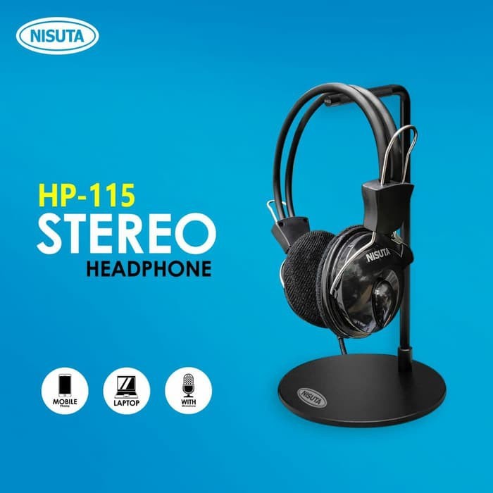 Headset Nisuta Mikuso HP 115 With Microphone - Headphone