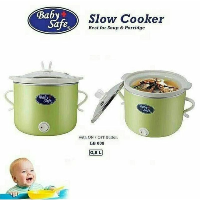 Baby Safe Slow Cooker 0.8 L (LB008)/Alat Masak Makanan Bayi