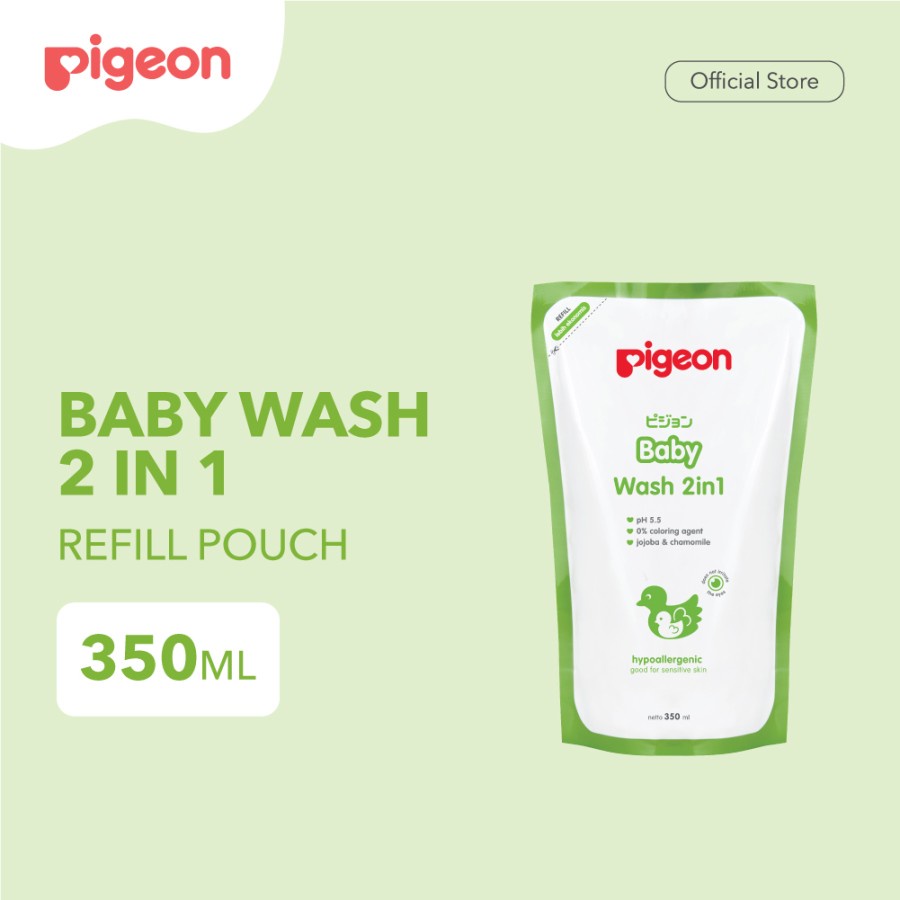 Pigeon Baby Wash 2 in 1 Chamomile 350ml REFILL