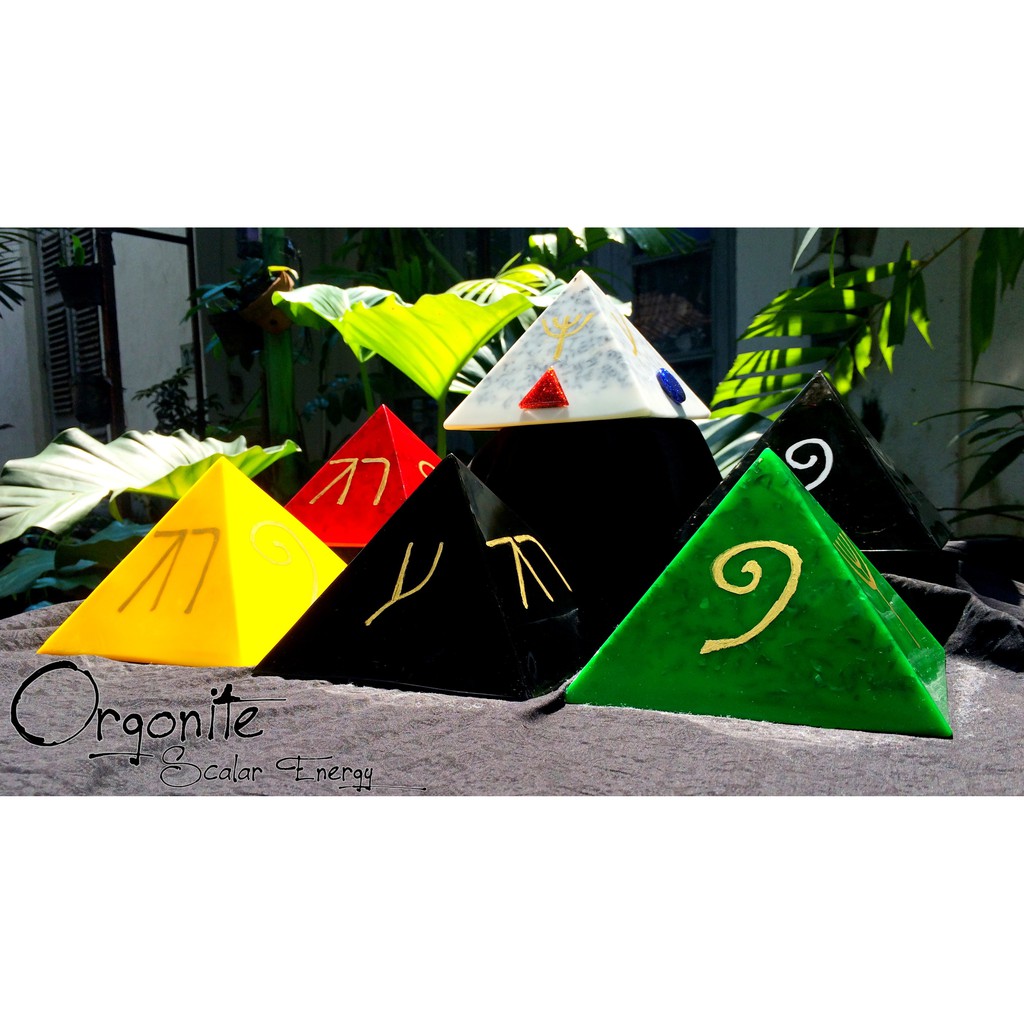 ORGONITE FOUR ELEMENTS OF COSMIC ENERGY - SUPER NATURAL -  ORGONITE PYRAMID