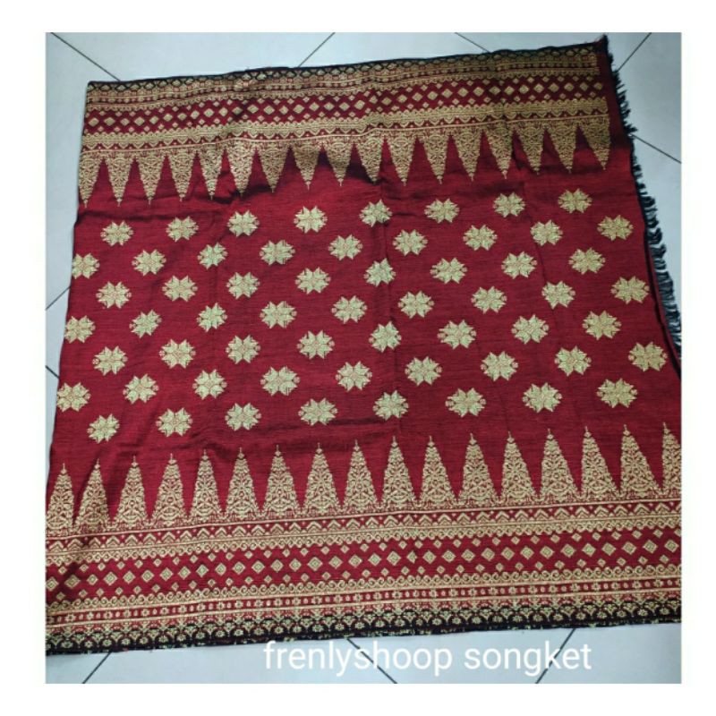 songket tenun Palembang original premium / kain songket sutra tenun Palembang