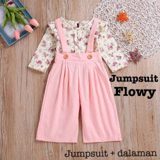 pink flowy jumpsuit