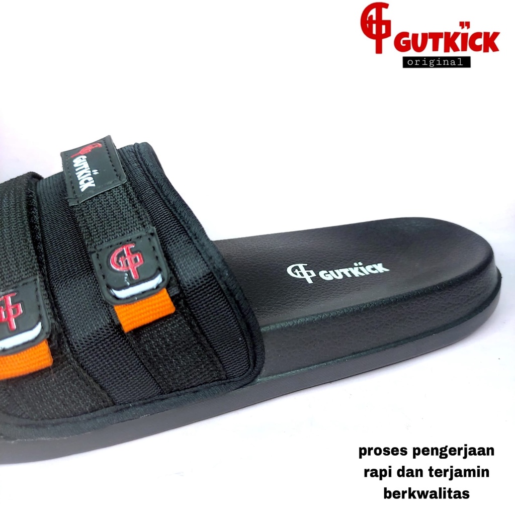 Sandal Korea Trendy Original Gutkick DK18 Sendal Slide Slip on Pria Sendal Cowok Karet Terlaris viral terbaru cewek keren