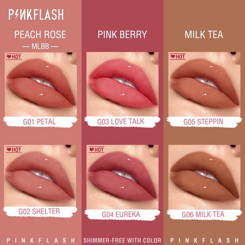PINKFLASH LASTING GLOSSY LIP GLOSS