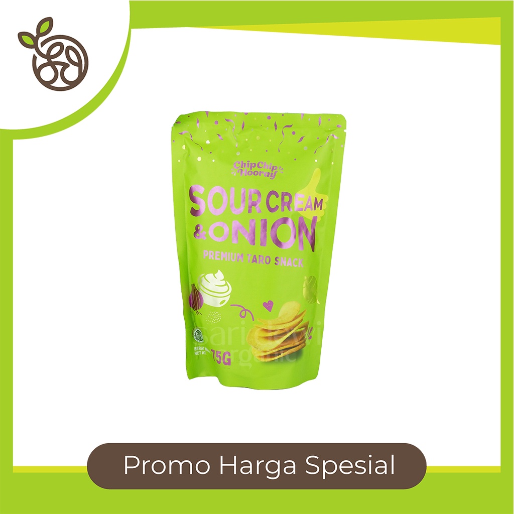 CHIPCHIP HOORAY SOUR CREAM & ONION TARO SNACK