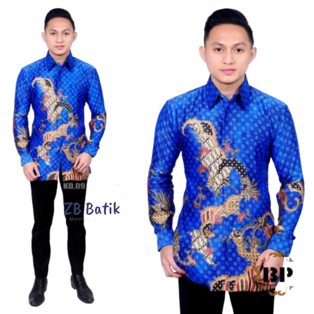 Batik Semi Sutra Pria Lengan Panjang / Kemeja Batik Pria / Batik Pria / Atasan Batik / Kemeja Batik Pria Lengan Panjang / Batik Pria Lengan Panjang Premium / Batik Pria Lengan Panjang Modern / Baju Kemeja Batik Pria / Batik Sutra Pria Lengan Panjang