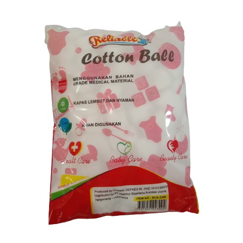 Cotton Ball Reliable / Kapas Bola Bayi isi 100 pcs Cotton Balls