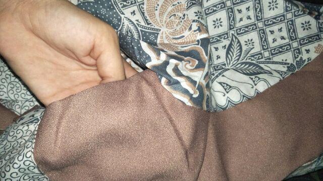 Tey-17 Batik Wanita Asj Sa Hrb026 Kenongo Kemeja Tosca Pendek