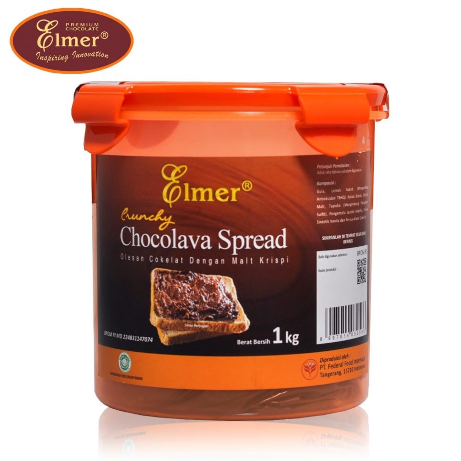 

Elmer Crunchy Spread 1kg - Topping Coklat Crispy 1 kg