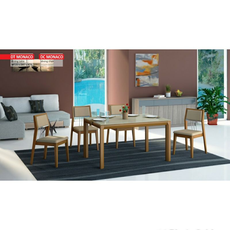 Meja Makan dan Kursi Makan Monaco - Siantano