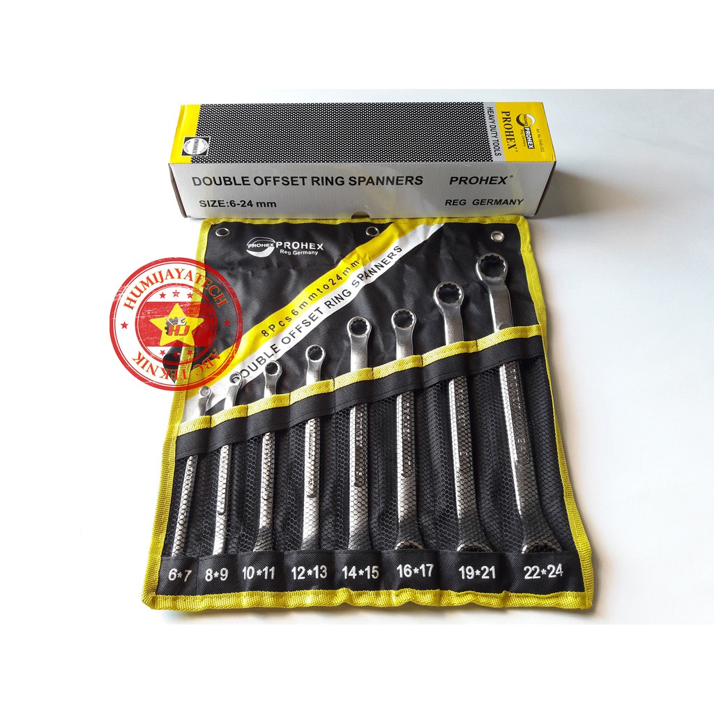 Kunci Ring Ring Set 8pcs Prohex / Kunci Ring 1648-002 Prohex / Kunci Ring Set Prohex