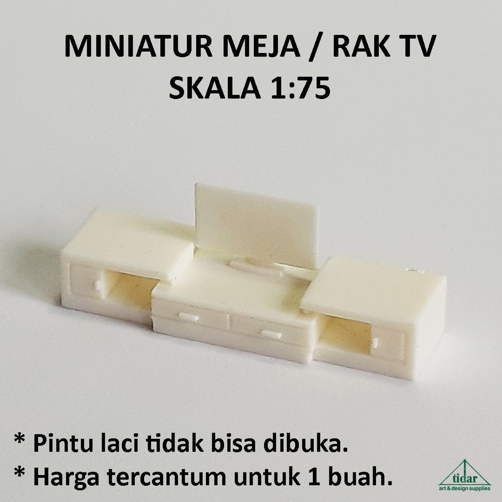 

[MR] Miniatur Maket Meja / Rak / Bufet / TV Cabinet Minimalis Skala 1:75