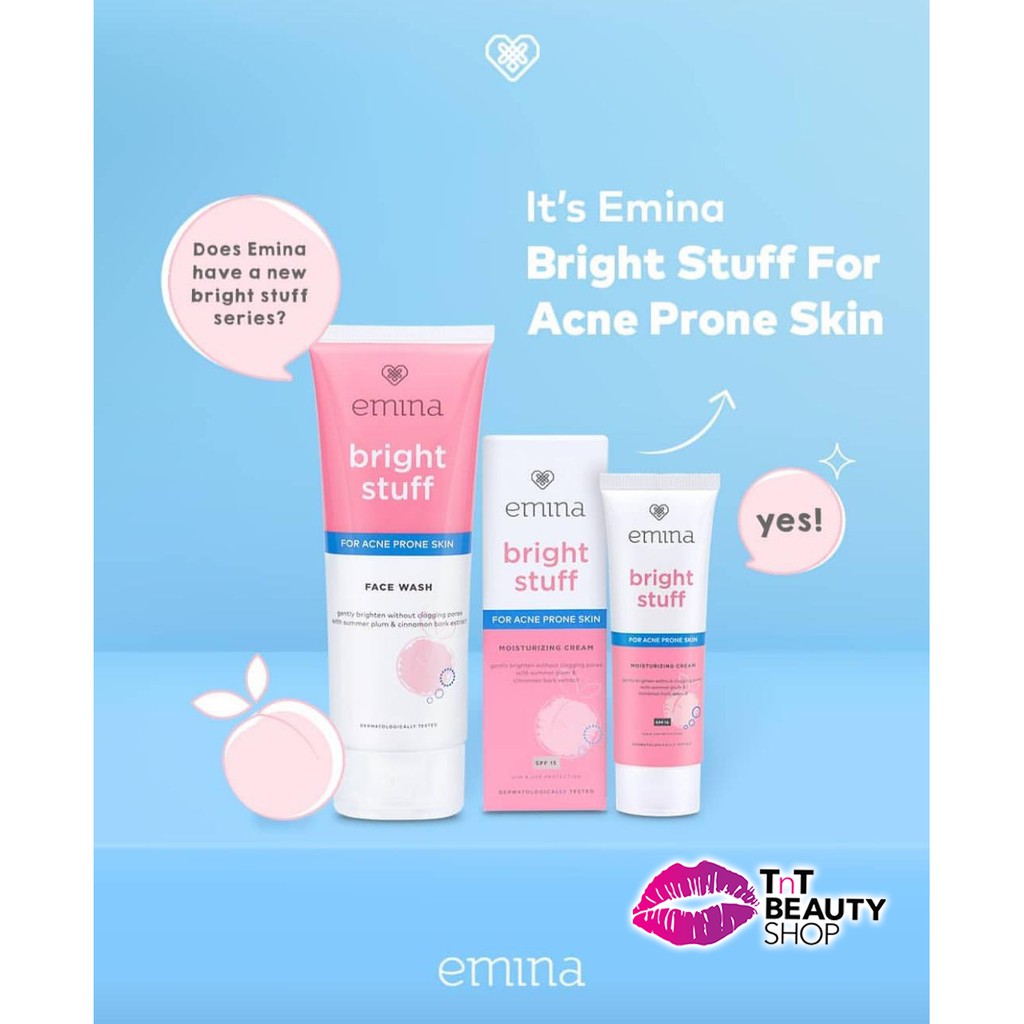 Emina Bright Stuff for Acne Prone Skin Moisturizing Cream Acne Prone