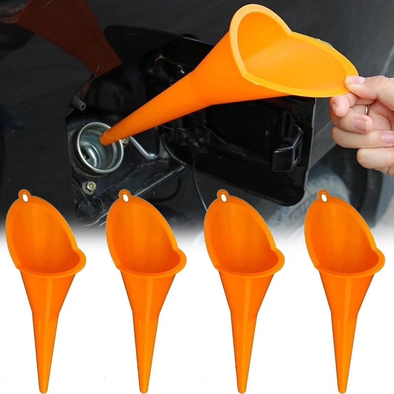 Multipurpose Long Stem Plastic Hands-Free Refueling Funnel for Car Motorcycle Diesel Filling Tool