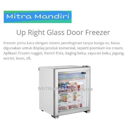 Mini Kulkas Freezer Pintu Kaca/GEA RTD-99C Glass Door Freezer