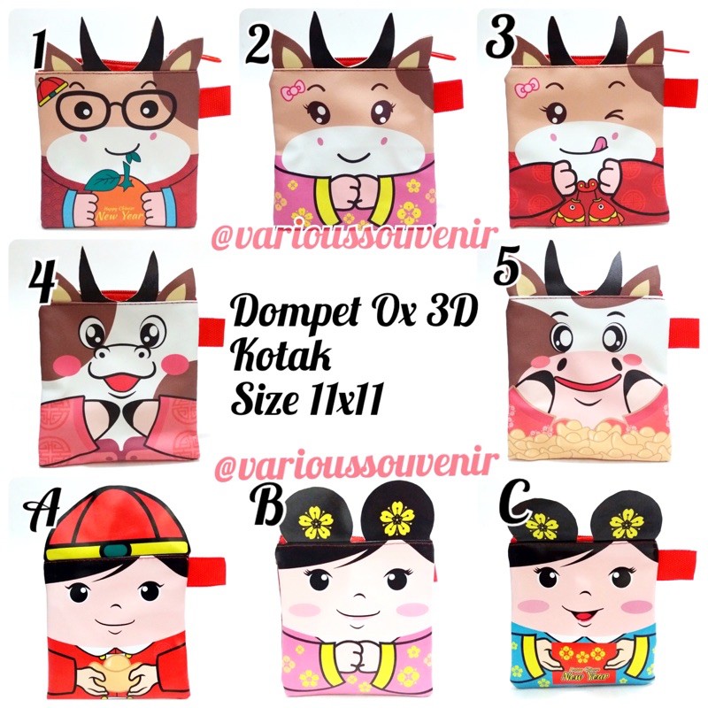 Dompet Angpao Imlek Custom Tahun 2023 Nama Sama Gambar Sama Minim 25pcs Shio Kelinci Rabbit Bunny 3D