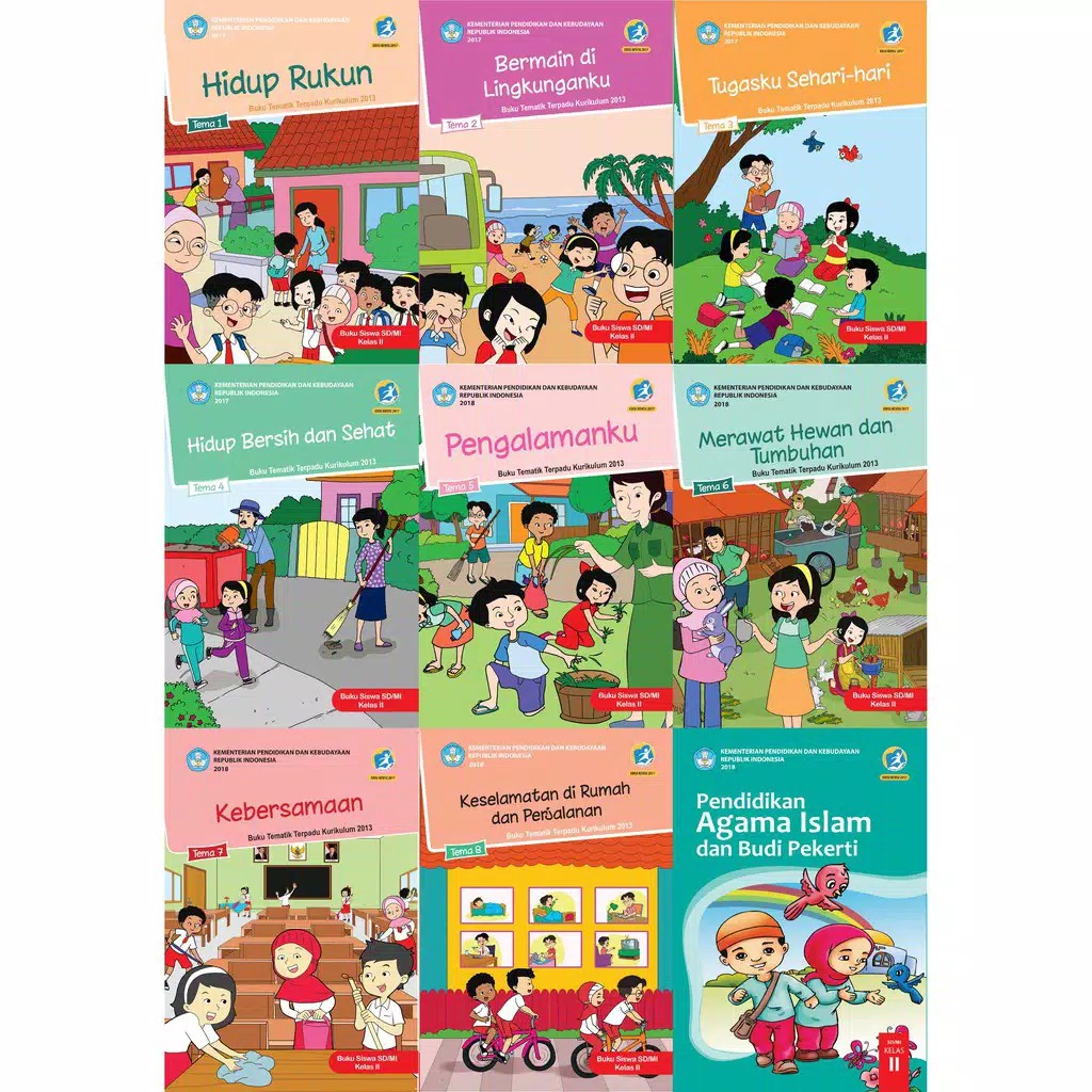 Jual Harga Satuan Buku Tematik Sd Kelas 2 Tema 12345678pai Edisi Revisi 2017 Cetakan 7941