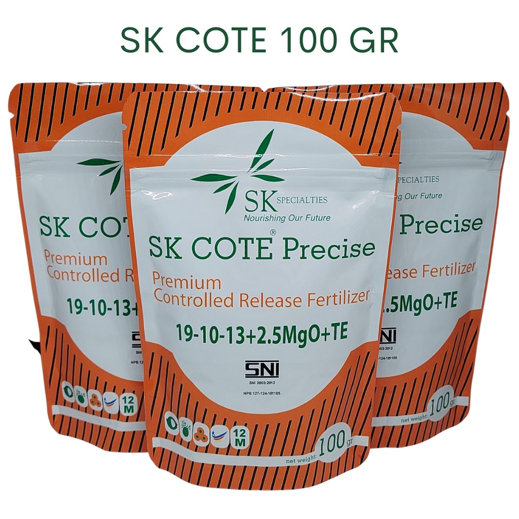 Pupuk Merah SK COTE 100gr Pupuk Tanaman Hias Sejenis Osmocote Merah SR 19-10-13 Slow release Pupuk a