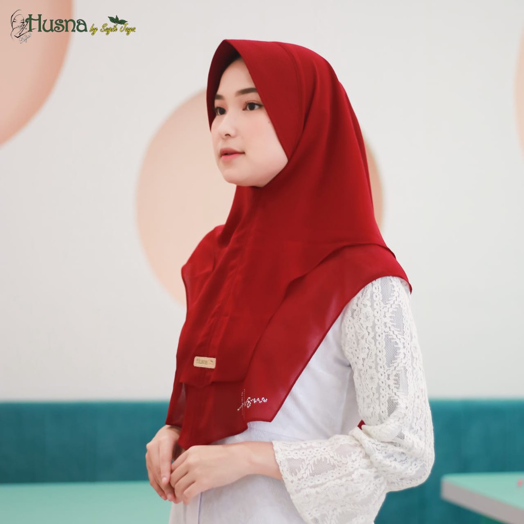 Husna Khimar Mini Ziggy Swarovski Ceruty Babydoll