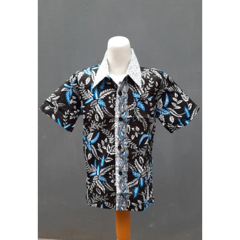 Kemeja Batik Anak - baju batik anak laki laki umur 5-10 tahun hem batik anak pendek