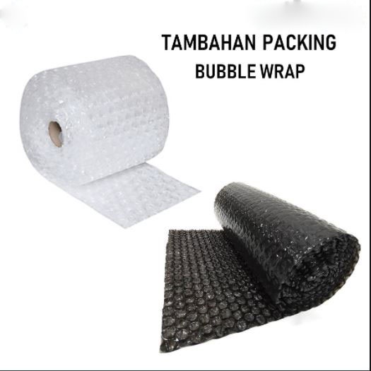 

Buble wrap hitam dan putih - untuk tambahan packing