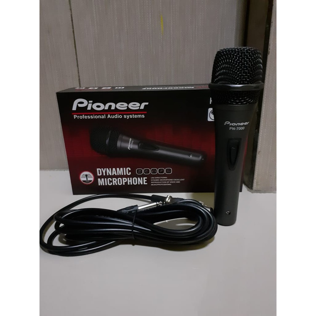 G474 Oem pioneer mic kabel dynamic mik cable Microphone full besi karaoke vocal vokal audio sound system audio pengeras suara pro profesional Legendary legendaris mikrophone putih white G474   BISA DIGUNAKAN SEGALA JENIS AUDIO SOUND  Bahan dari besi metal