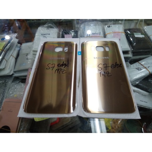 TUTUP BELAKANG BACKDOOR SAMSUNG S7 EDGE GALAXY S7EDGE ORIGINAL GOLD