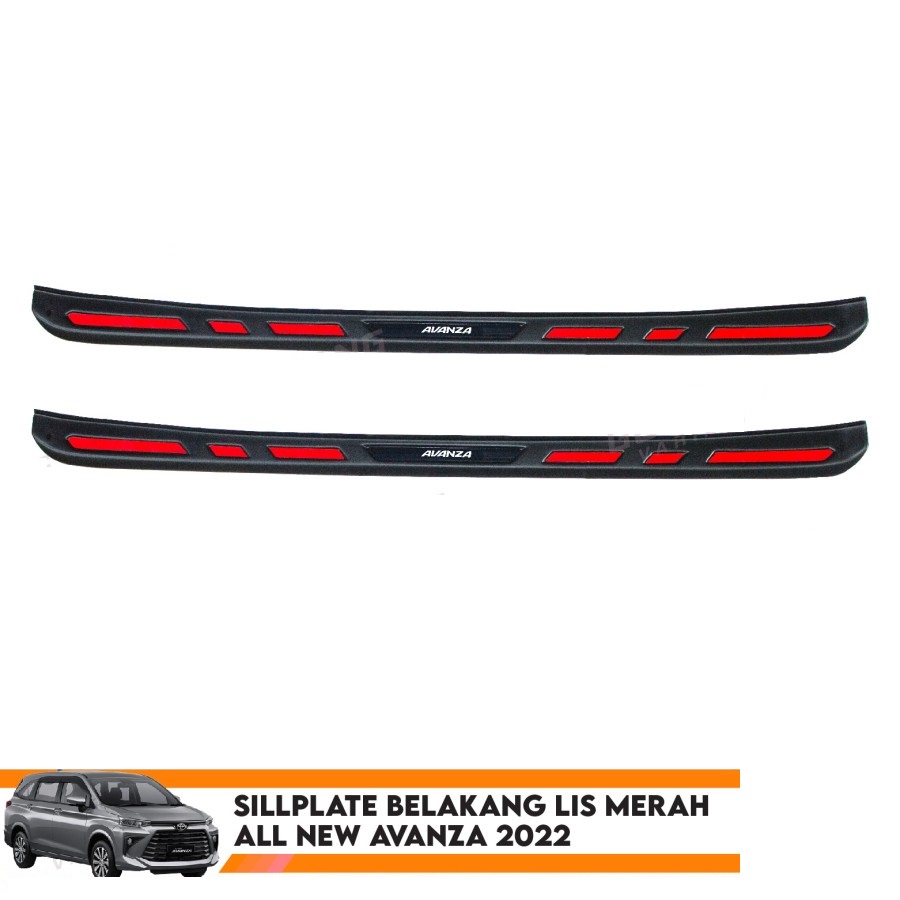 Sillplate Belakang All New Avanza 2022 Lis Merah