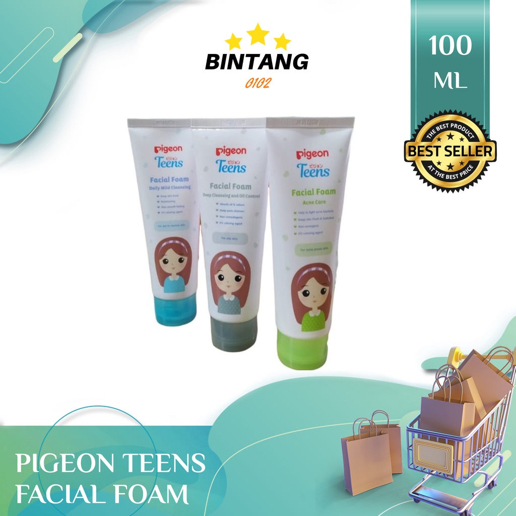 PIGEON Teens Facial Foam 100ML - Sabun Cuci Muka
