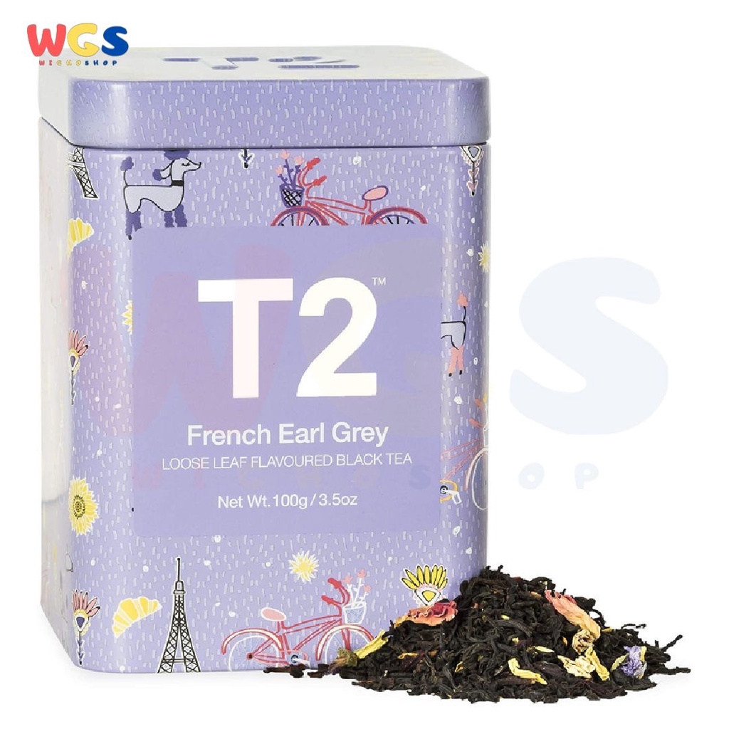 T2 Tea French Earl Grey Loose Leaf Flavoured Black Tea 3.5oz 100g