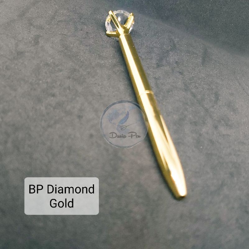 Ball Pen Diamond, Pen Cantik , Pulpen Berlian Gold, Ballpoint Unik Emas, Refill Ballpoint mini-5